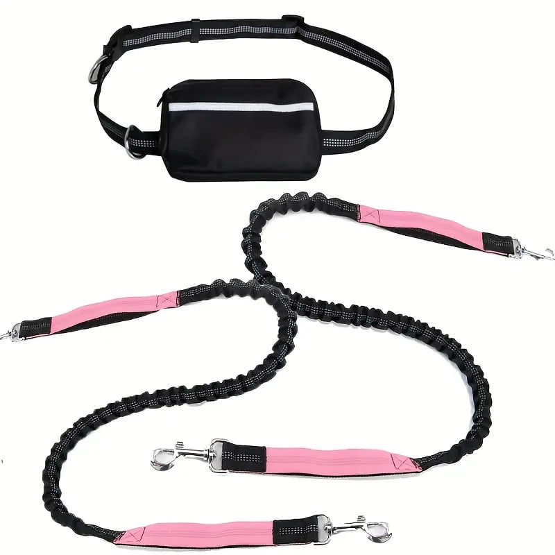 🔥Hands Free Dog Leash with Zipper Pouch