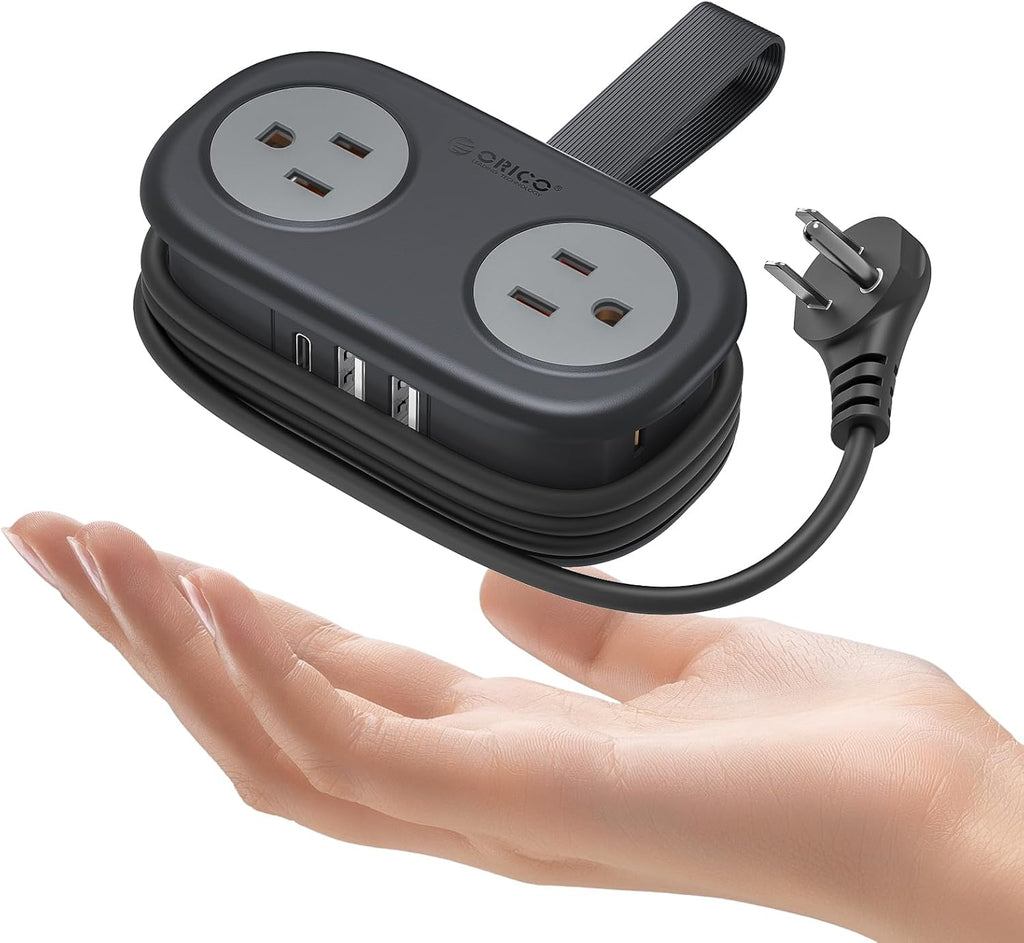 🔌 7-in-1 Power Strip – Compact Travel Charging Solution