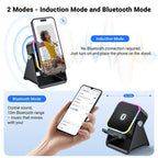 🎶📱  5-in-1 Wireless Induction Bluetooth Speaker with Adjustable Phone Stand