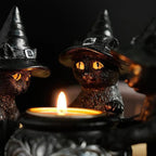 🕯️Ghost Wizard Magic Cat Candlestick (not include candles)