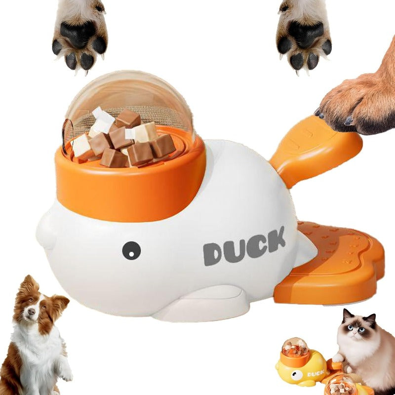 Interactive Duck-Shaped Puzzle Feeder for Dogs - DogPlaybox