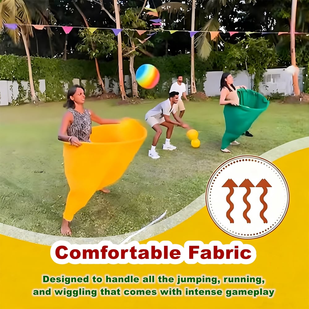 Granny Pants Yard Game Set – Giant Outdoor Parent-Child Game with Bouncy Ball & Pump