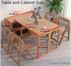 Folding and Expandable Multifunction Dining Table