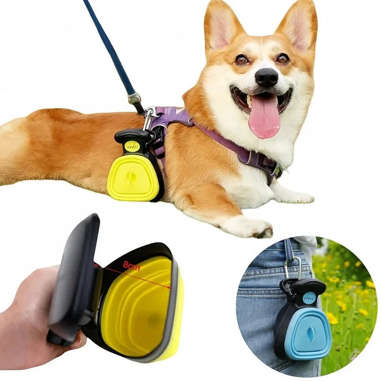 Portable Dog Poop Scooper with Waste Bag Dispenser