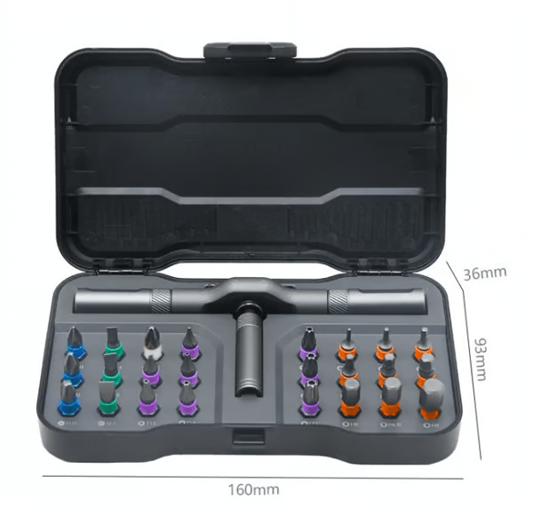 Grandecy - 24 in 1 DlY Screwdriver Set | Magnetic Compact and Portable Ratchet Screwdriver