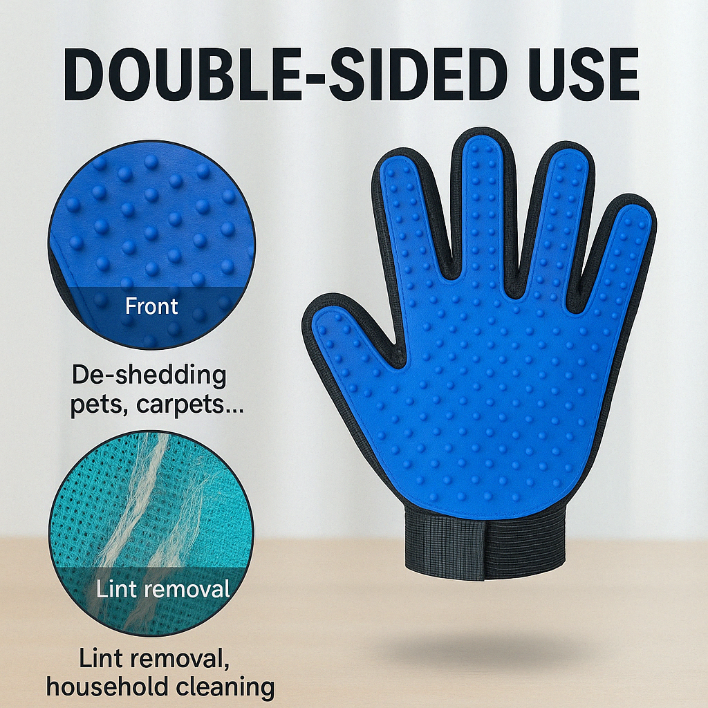 Dual-Action Groom & Lint Glove