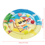 Pet Cooling Splash Pad with Inflatable Rim & Built-In Floating Toys