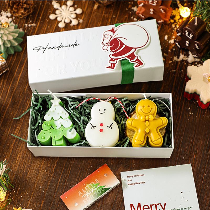 🕯️Cute Festive Scented Candles | Handmade Christmas Gift Set - Aromatherapy & Perfect Holiday Decor