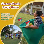 Granny Pants Yard Game Set – Giant Outdoor Parent-Child Game with Bouncy Ball & Pump