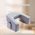 ✨ Memory Foam Lap Desk with Armrests & Pocket – Perfect for Reading or Working in Bed or Sofa