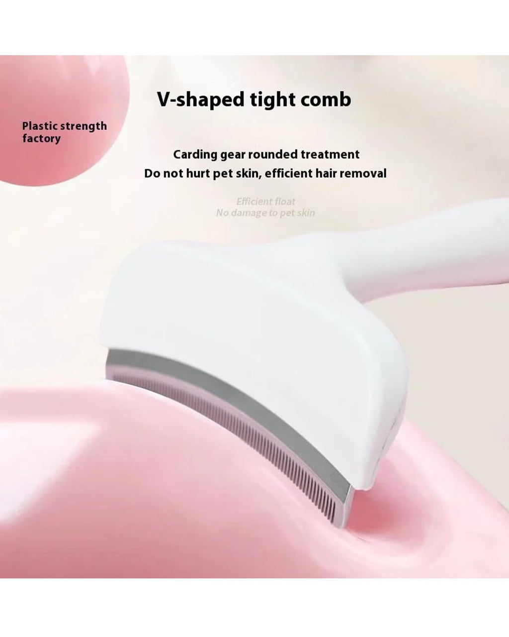 V-Tooth Deshedding Comb for Pets