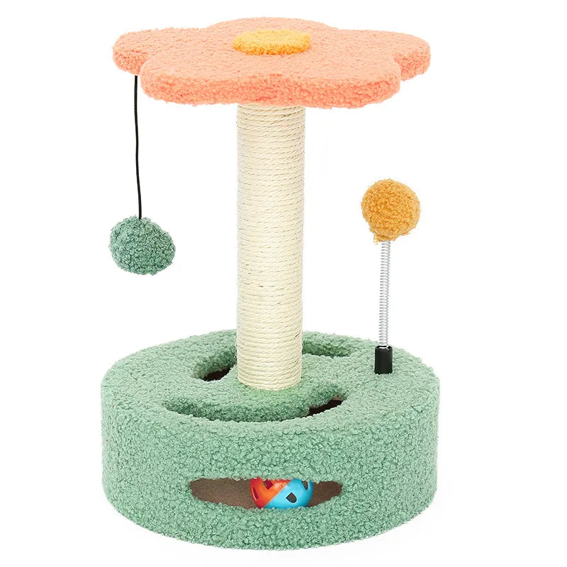Sunflower Cat Scratching Post - Scratching Post With Toy And Interactive Cat Playground