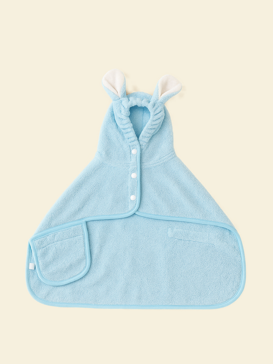 ZalloPaws Bunny Ear Pet Bathrobe