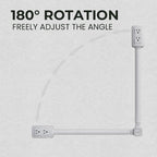 Power socket swivel extender