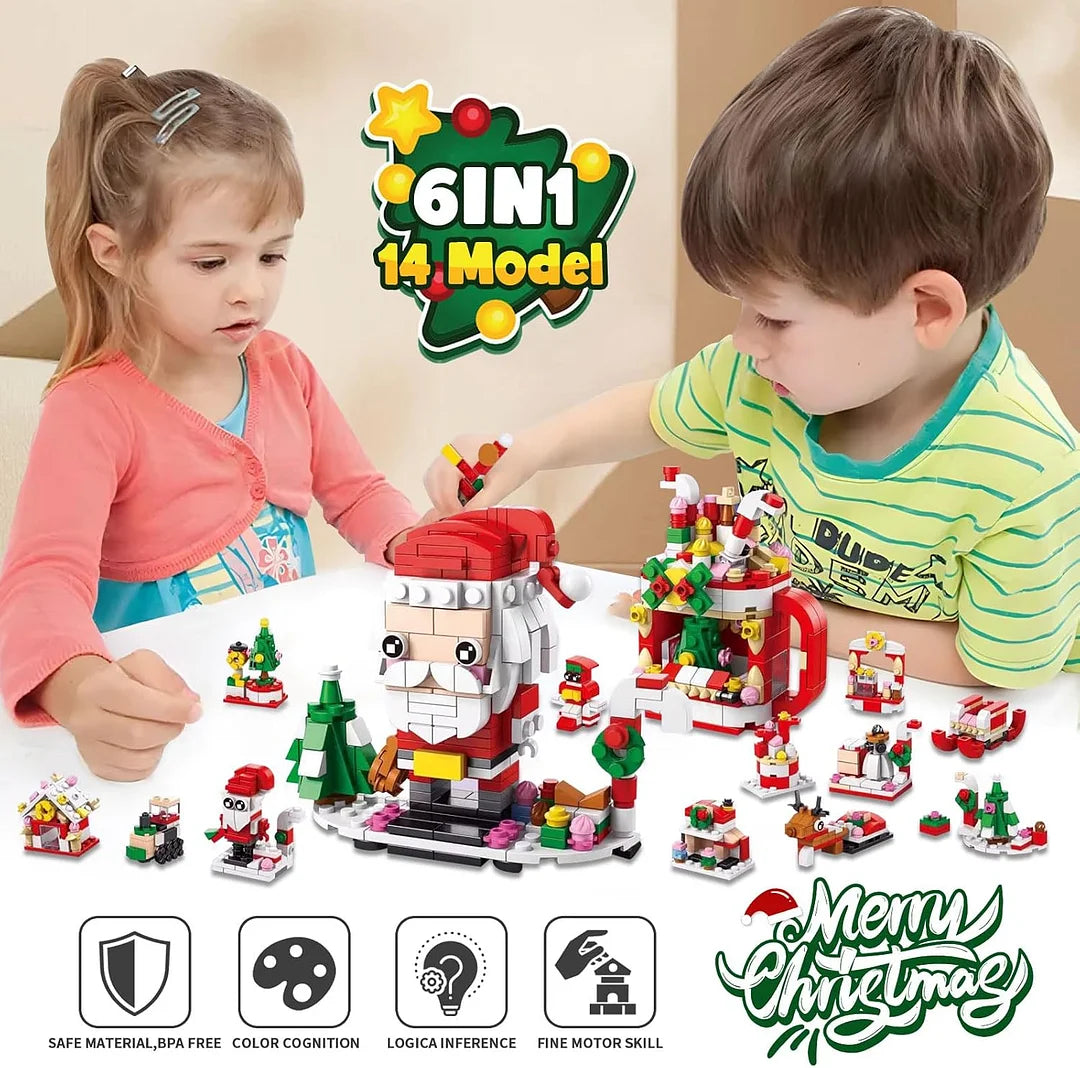 Christmas Advent Calendar Building Blocks Set