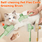 Self-cleaning Pet Flea Comb Grooming Brush - DogPlaybox