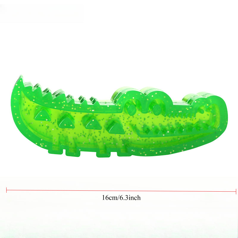 Yopoll Slow-Feed Chew & Fetch Crocodile Dog Toy