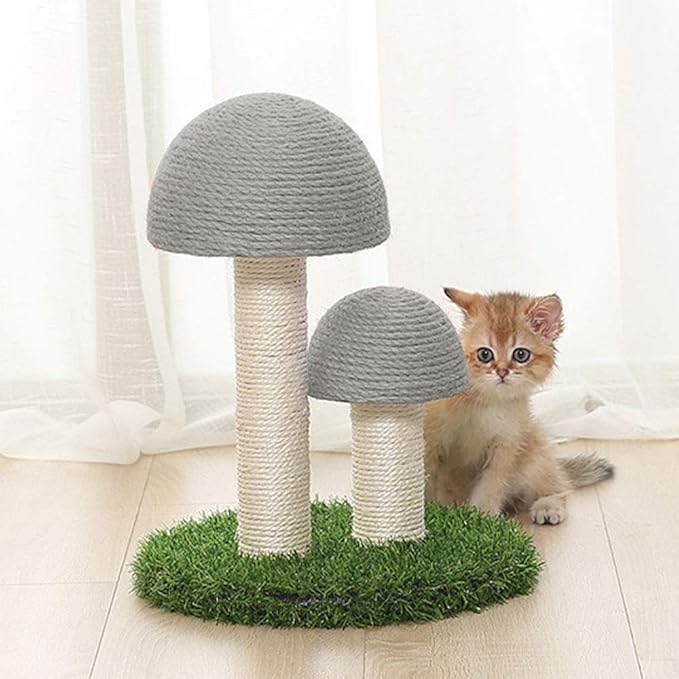 Cat Mushroom Scratching Post Made Of Sisal