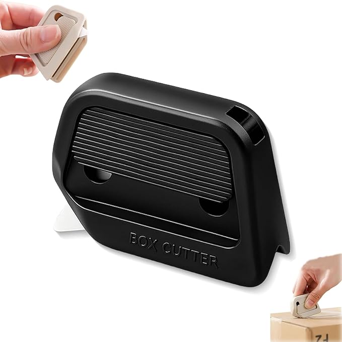 🏆 Flash Sale⚡ Magnetic Retractable Box Cutter - Safety Lock Utility Knife with Built-in Magnet for Easy Storage & Quick Access