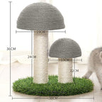 Cat Mushroom Scratching Post Made Of Sisal