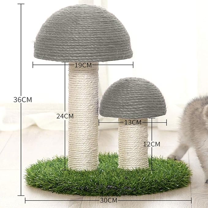 Cat Mushroom Scratching Post Made Of Sisal