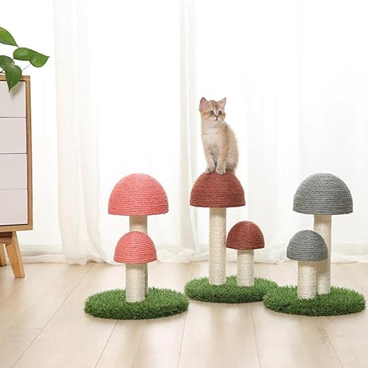 Cat Mushroom Scratching Post Made Of Sisal