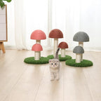 Cat Mushroom Scratching Post Made Of Sisal