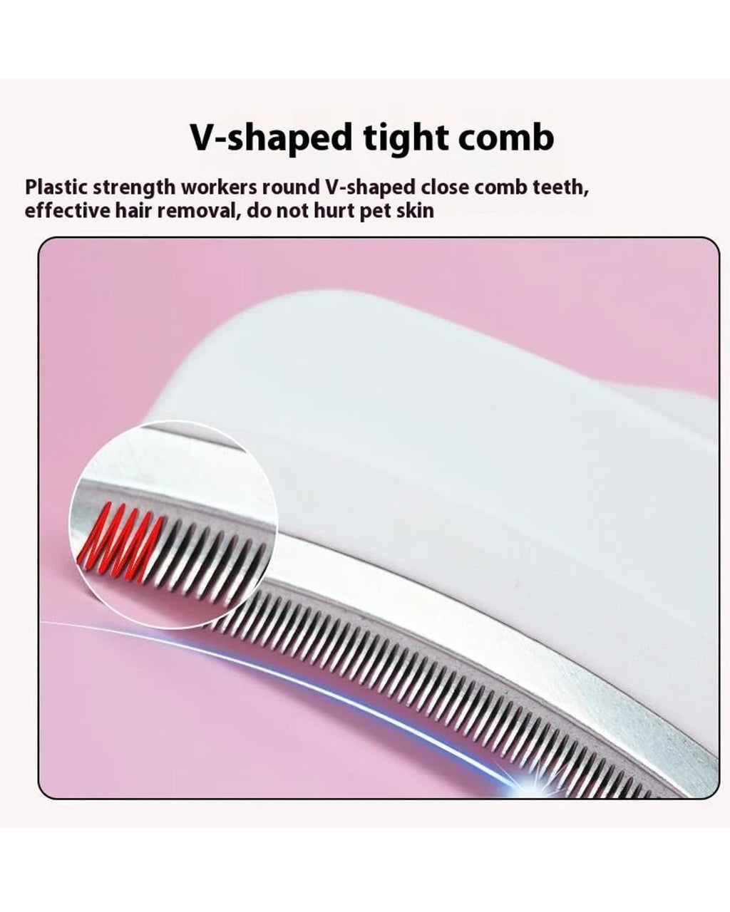 V-Tooth Deshedding Comb for Pets