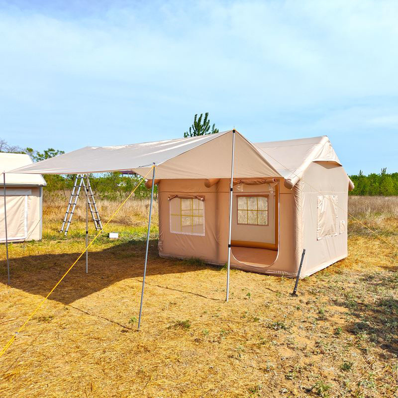 Waterproof Light Weight Oxford Cloth Automatic Inflatable Tent With Camping Equipment