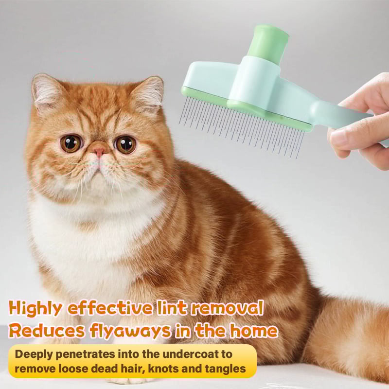 Self-cleaning Pet Flea Comb Grooming Brush - DogPlaybox
