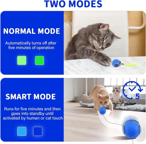 Speedy Tail 2.0 – Smart Interactive Cat Toy Ball