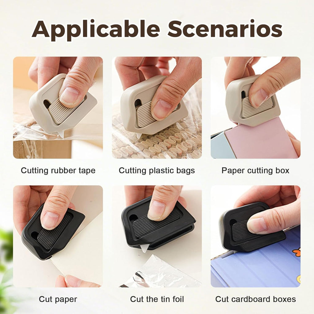 🏆 Flash Sale⚡ Magnetic Retractable Box Cutter - Safety Lock Utility Knife with Built-in Magnet for Easy Storage & Quick Access