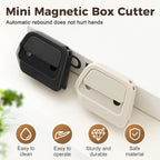 🏆 Flash Sale⚡ Magnetic Retractable Box Cutter - Safety Lock Utility Knife with Built-in Magnet for Easy Storage & Quick Access