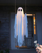 GhoulGlide – Large Swinging Ghost with 8-Mode LED Lighting