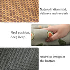 Breathable Rattan Cooling Pet Bed