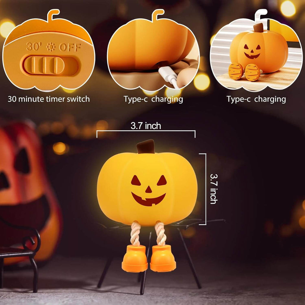 GrinLight™ Devilish Pumpkin Night Lamp 🎃