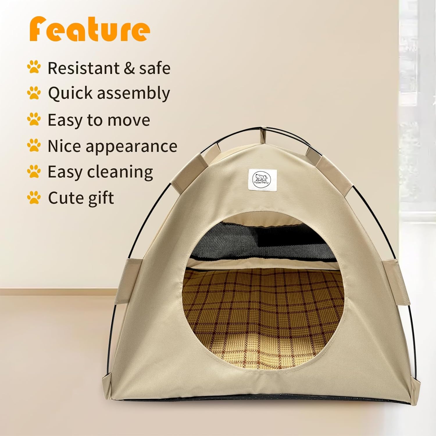BreezyDen Pop-Up Pet Tent – Portable Hideaway for Cats & Small Dogs
