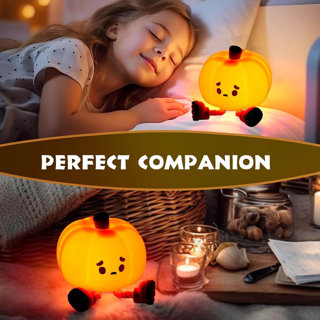 PumpkinGlow™ – Cute Rechargeable Pumpkin Lamp