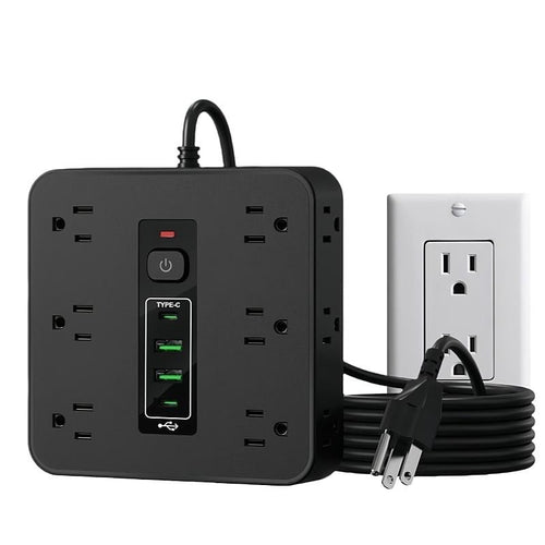 16-in-1 Power Strip with Switch & Surge Protection