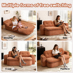 2 in 1 Convertible Sofa Bed — Memory Foam Comfort