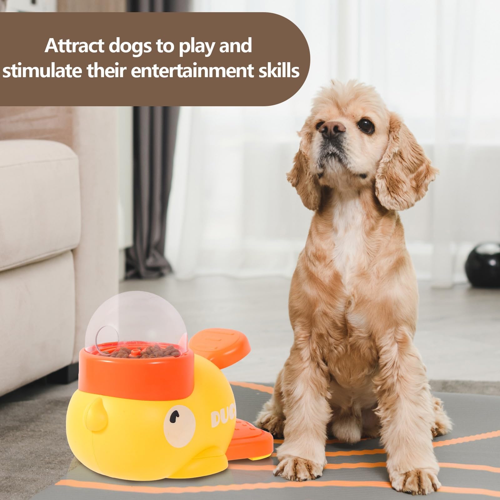 Interactive Duck-Shaped Puzzle Feeder for Dogs - DogPlaybox