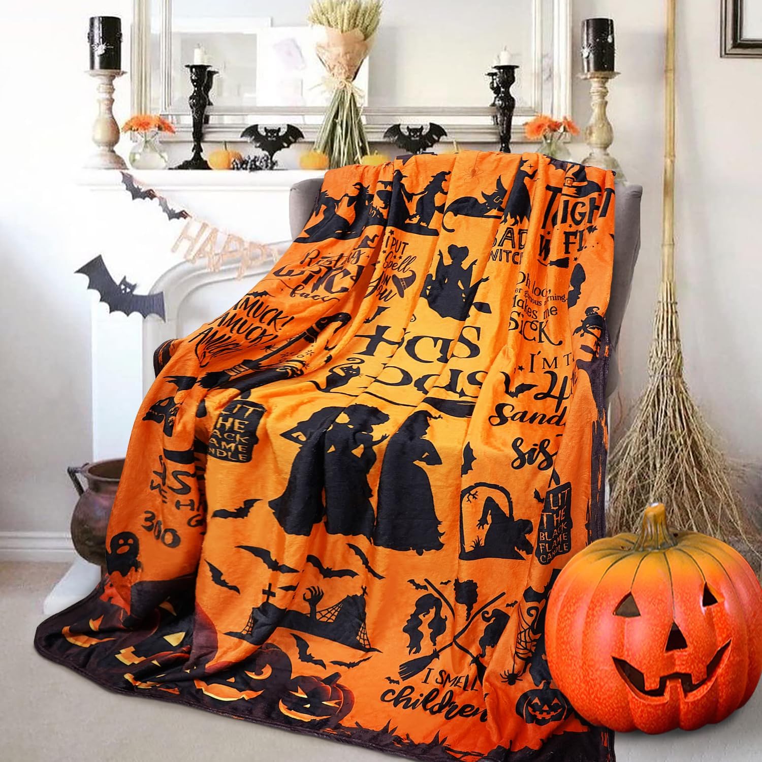 Moonloom™ – Halloween Witch Throw Blanket (50% Off)