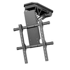 Motorized Ceiling TV Mount Lift – Remote Control Adjustable Rotating Bracket for 50–90”