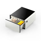 Smart Side Table with Built-In Fridge Drawer & Charging Station