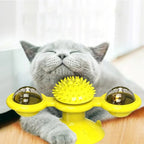 Interactive Cat Windmill Toy – LED & Catnip Ball Spinner for Indoor Exercise & Chewing