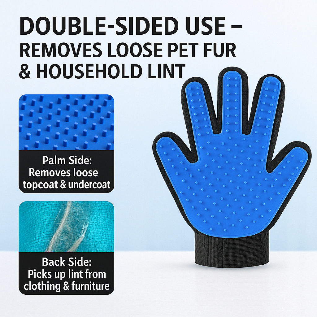 Dual-Action Groom & Lint Glove