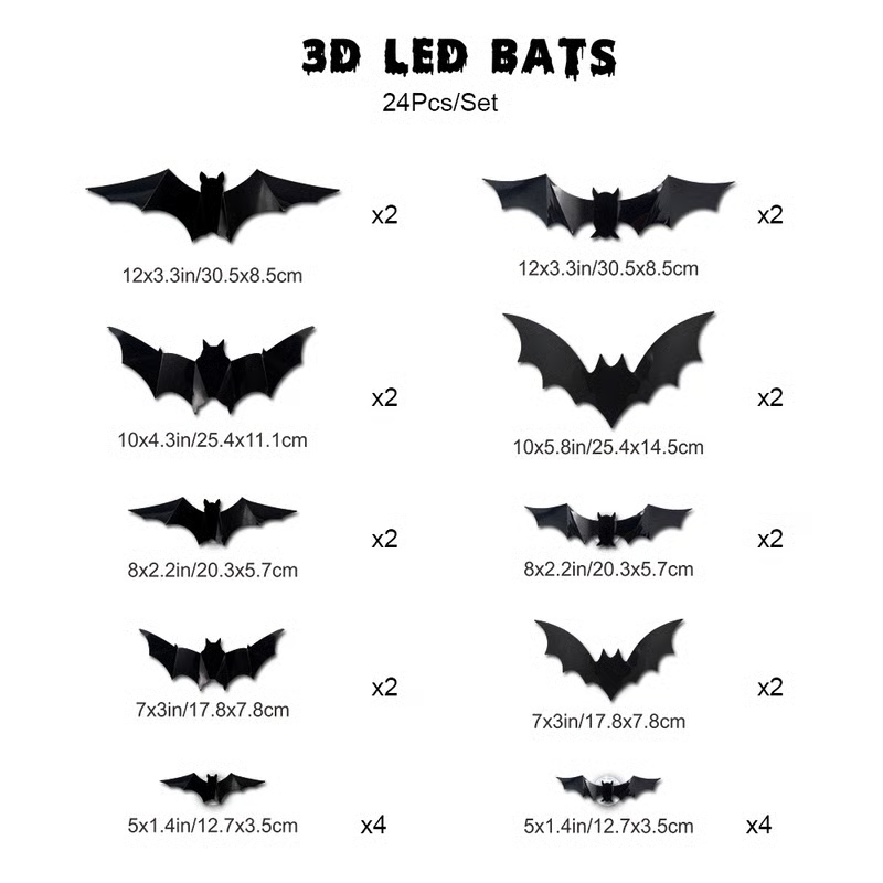 💥3D Bat Design LED Decoration🎁