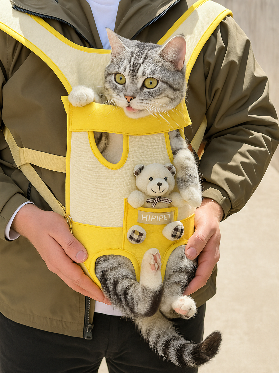 Bear-Style Pet Front Carrier