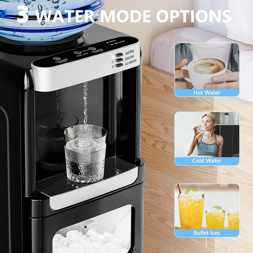 All-in-One Hot/Cold Water Dispenser + Ice Maker