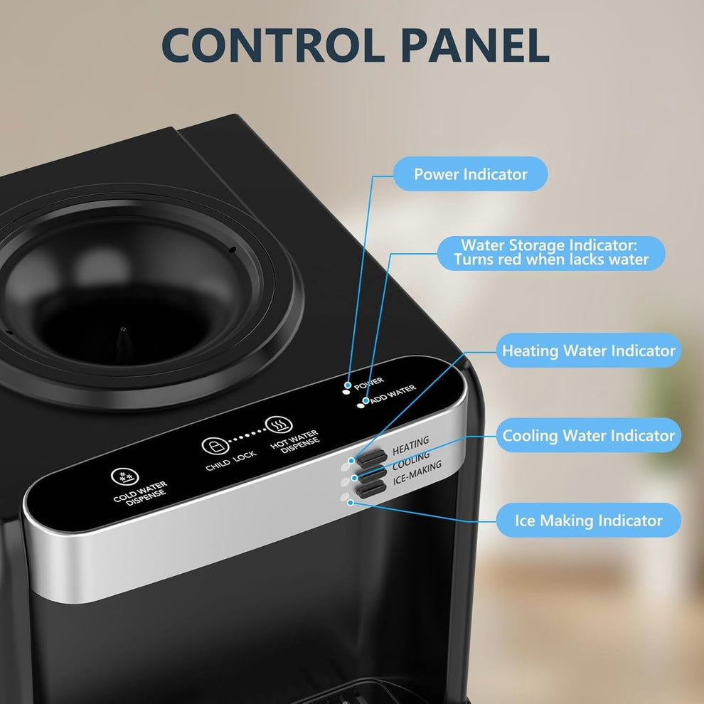 All-in-One Hot/Cold Water Dispenser + Ice Maker